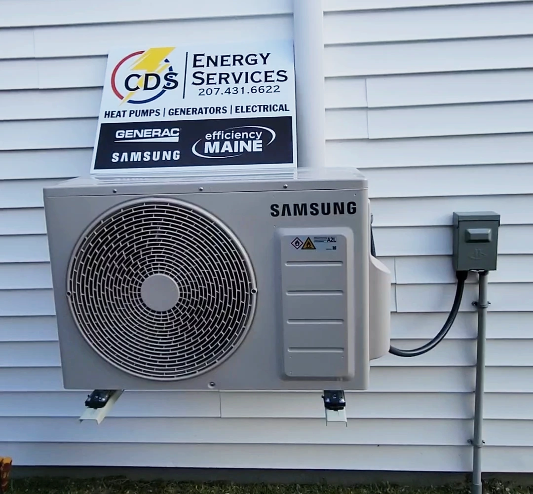 Ductless heat pump installation by CDS Energy Services in central Maine